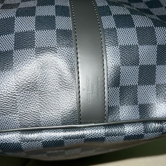 LIKE NEW Louis Vuitton ✩ Keepall Bandoulière 55 in Damier Graphite - Picture 7 of 16